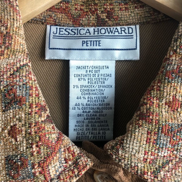 Vintage Jessie Howard petite 90s 2pcs set - Picture 2 of 6